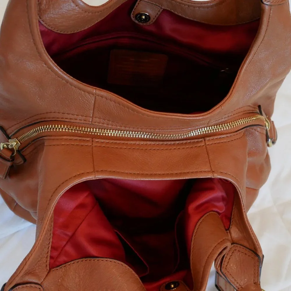 Coach Tan Leather Handbag - Picture 5 of 10